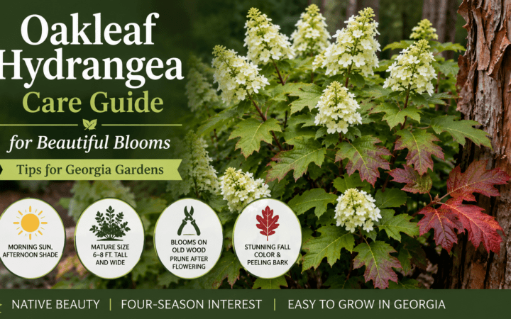 Growing Oakleaf Hydrangeas in Georgia