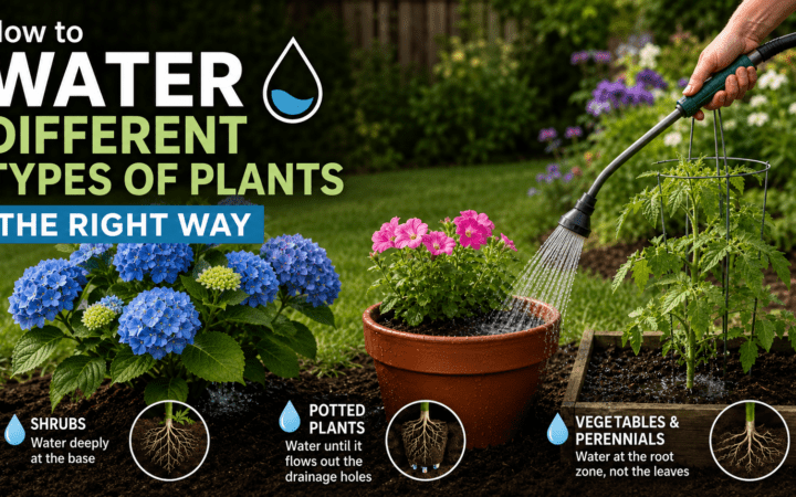 How to Water Different Type Plants