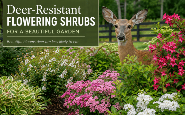 Picture of a deer near plants